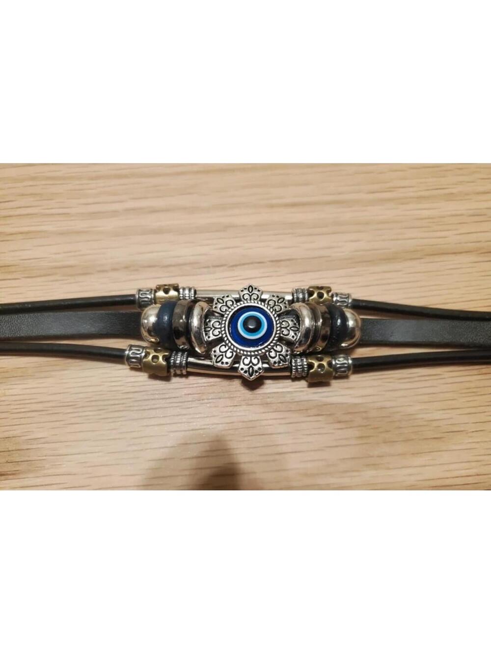 Black and blue bracelet